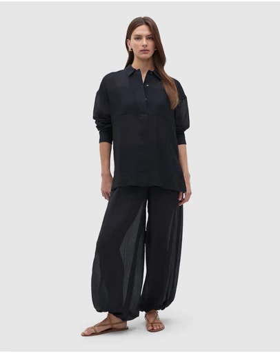 Seed Heritage - Semi Sheer Crinkle Pant