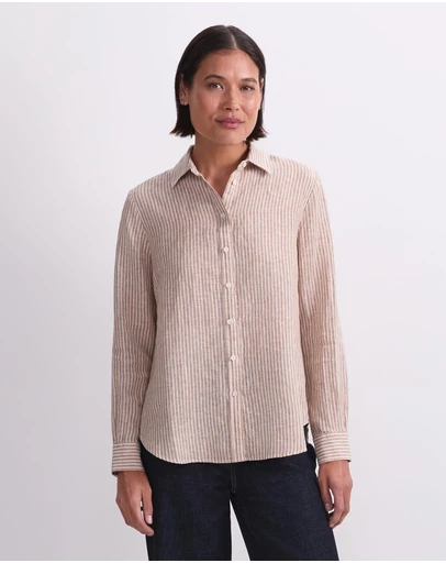 Sportscraft - Dahlia Stripe Linen Shirt