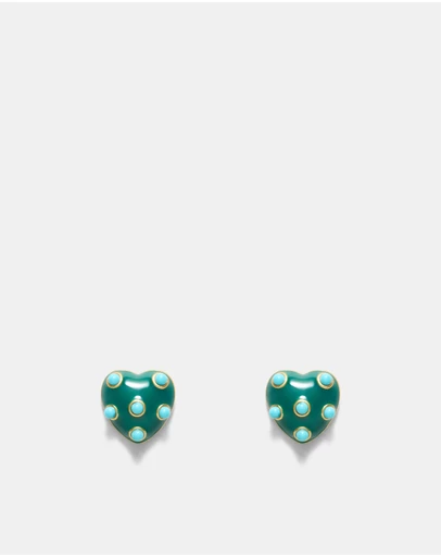 MIMCO - Polka Heart Stud Earrings