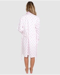 Sant And Abel - Women's Pink Palm Tree Robe