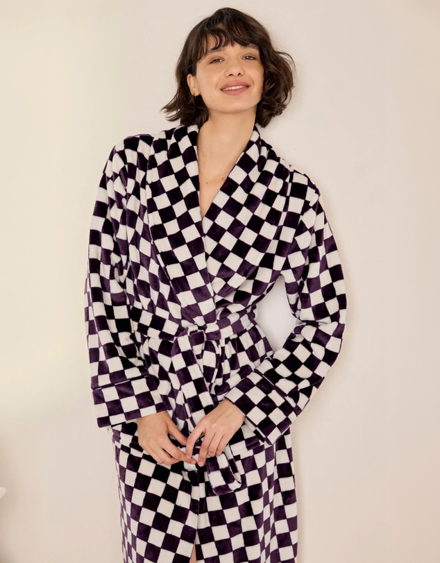 Chelsea Peers - Checkerboard Dressing Gown