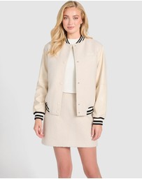 GUESS - Danielle College Bomber Jacket