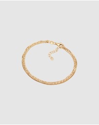 Elli Jewelry - Bracelet Triple Chain 925 Sterling Silver Gold-Plated