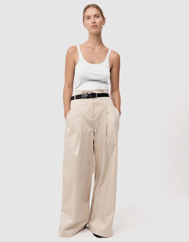 St. Agni - Organic Cotton Slim Scoop Tank