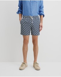 Country Road - Polyester Geometric Print Swim Short