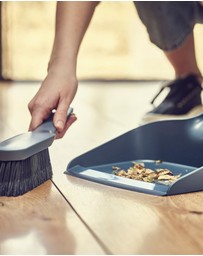 Joseph Joseph - CleanStore Wall-mounted Dustpan & Brush with Dust-shield Storage