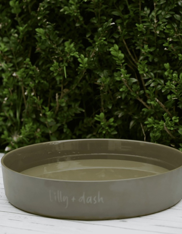 Lilly + Dash - 7L Outdoor Ceramic Dog Water Bowl