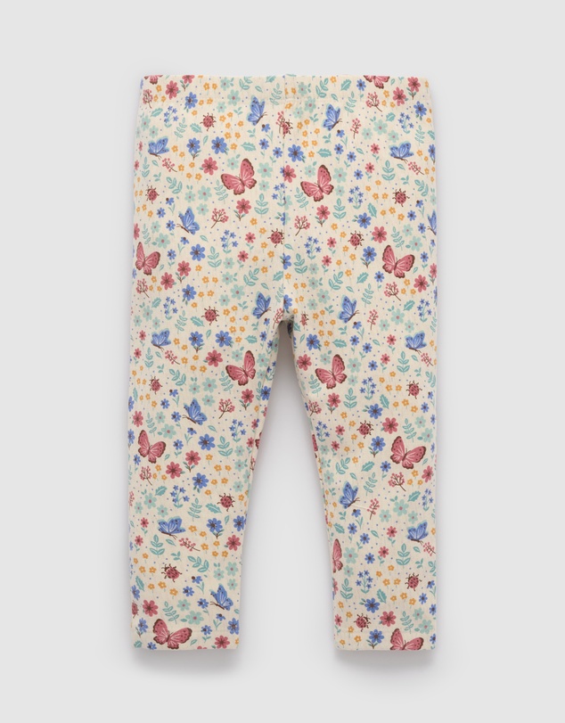 Purebaby - Butterfly Thick Pocket Leggings -Kids-Babies