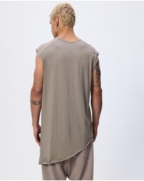 Surrounded By Ghosts - The Graftonite Asymmetrical Cotton Tail Muscle T-Shirt