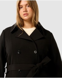 Forever New Curve - Leanne Curve Crepe Trench Coat