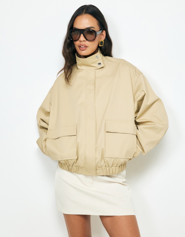 Revibe - Repaired AERE Ines Funnel Neck Bomber - AU 10