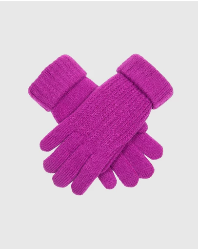 DENTS - Ribbed Knit Gloves