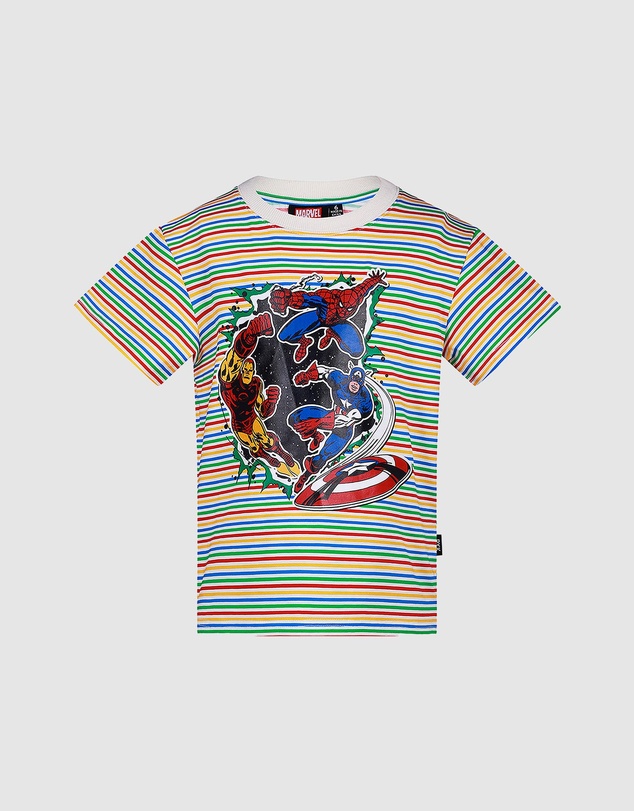 Rock Your Kid - Stripe Avengers Tee - Kids-Teens