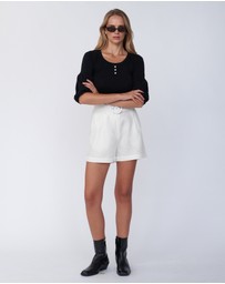 Amelius - Frances Three Quarter Puff Sleeve Knit