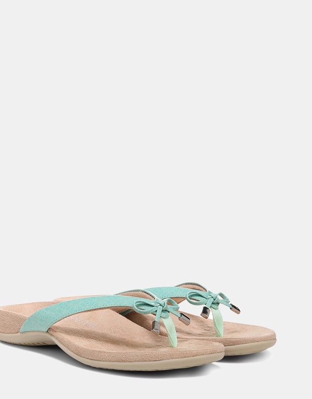Vionic - Bella Toe Post Sandal - Menta Tile