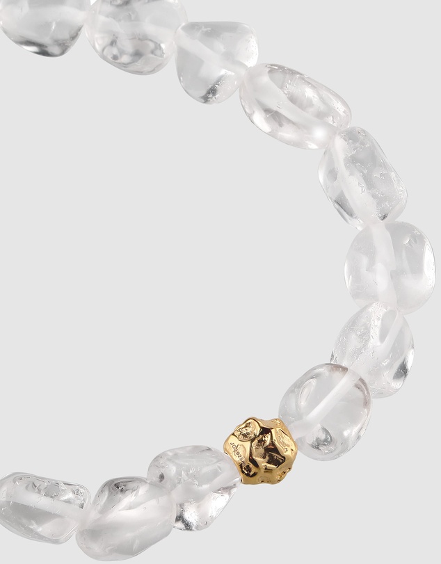 Elli Jewelry - Rock Crystal Bead Stretch Bracelet