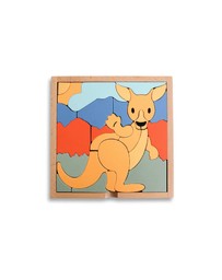 Axis Toys - Stellavan & Papa - 3-in-1 Small Block Puzzle, Kangaroo