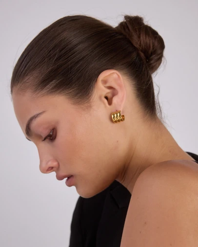 CENDRE - Liv Hoop Earrings 18K Gold