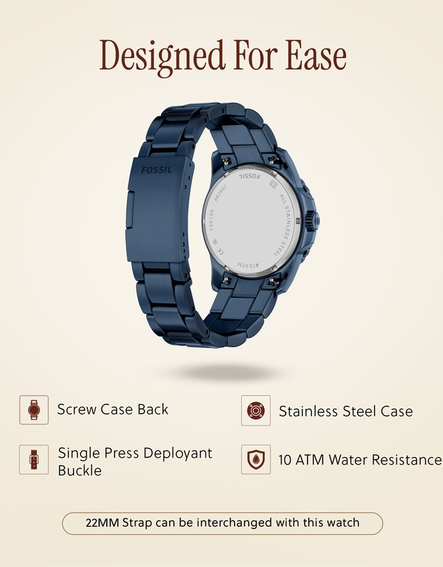 Fossil - Fossil Blue Blue Analogue Watch