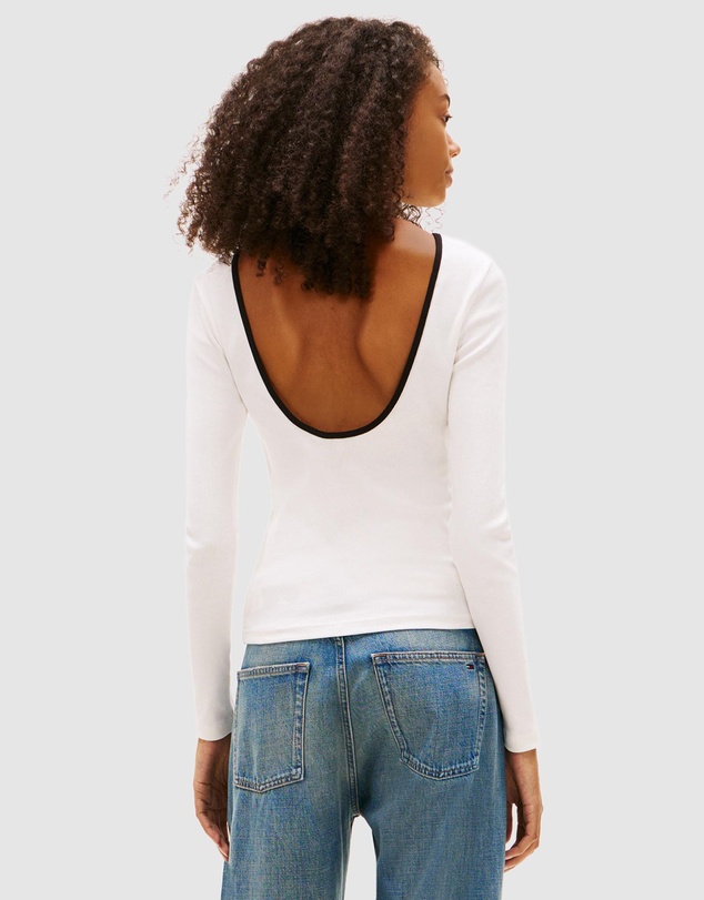 Tommy Jeans - Slim Badge LS Rib Tee