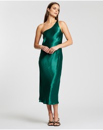 Third Form - Running Water Bias One Shoulder Dress
