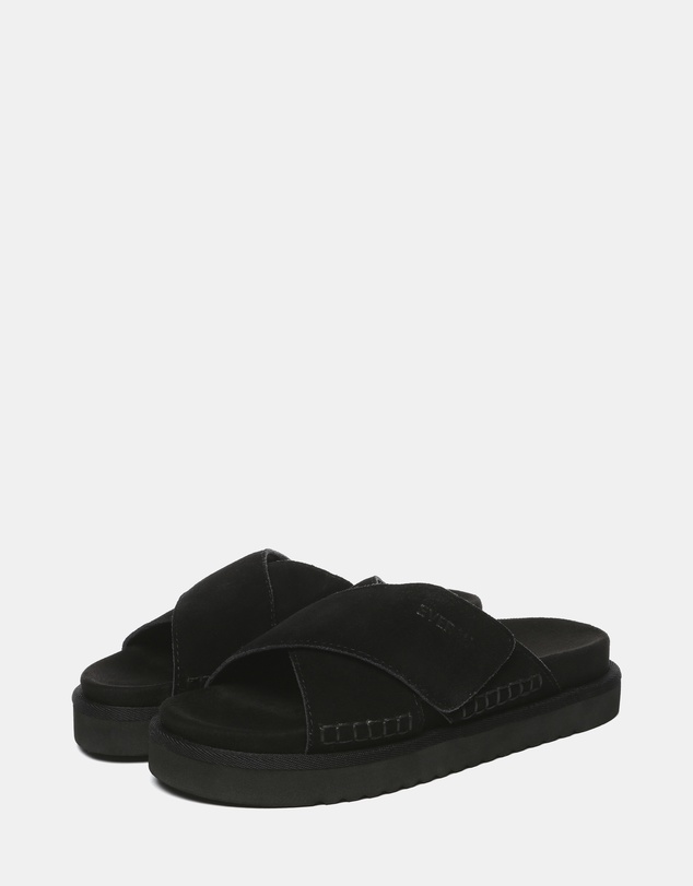 EVERAU - EverAU Ugg Lilac Cow Suede Upper Sandals