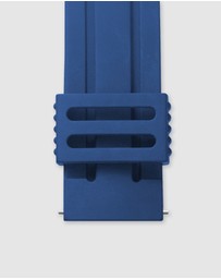 Maxum - Prince Band - Blue Silicone With Silver Tone Buckle