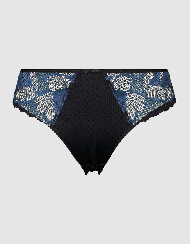 Sans Complexe - Capucine Low Rise Two-Tone Lace Brief