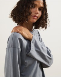 Atmos&Here - Long Sleeve Oversized T-Shirt