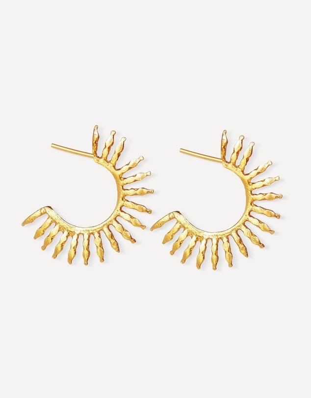 Ottoman Hands - Aylin Gold Hoop Earrings