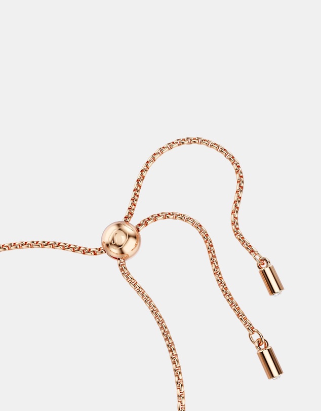 Swarovski - Imber bracelet, Mixed round cuts, Pink, 18K rose gold finish