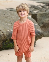 All Fenix - Mini Rib Knit Tee - Babies-Kids