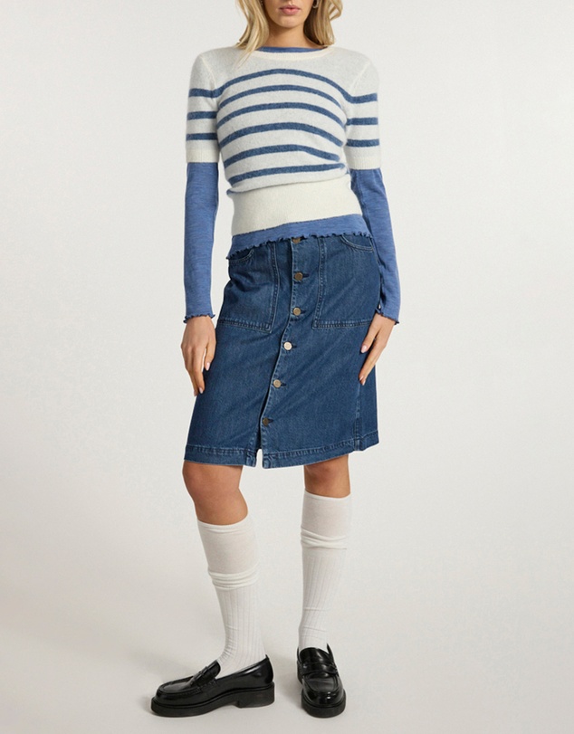 Marcs - Paolo Button Front Denim Skirt