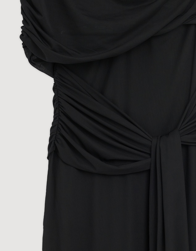 Revibe - Repaired CHANCERY Margot One Shoulder Drape Maxi Dress - AU 16