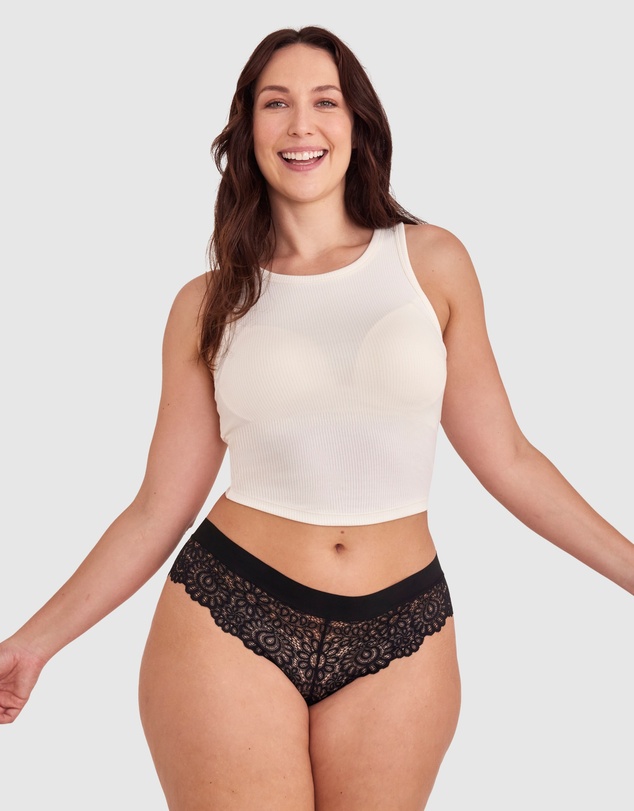 Bras N Things - Audrey Brazilian Knicker - Black