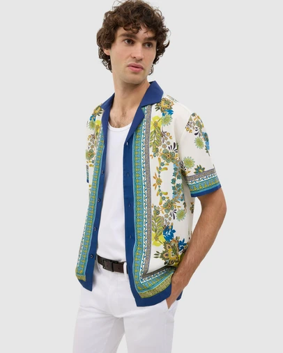 Politix - Andrew Floral Short Sleeve Shirt
