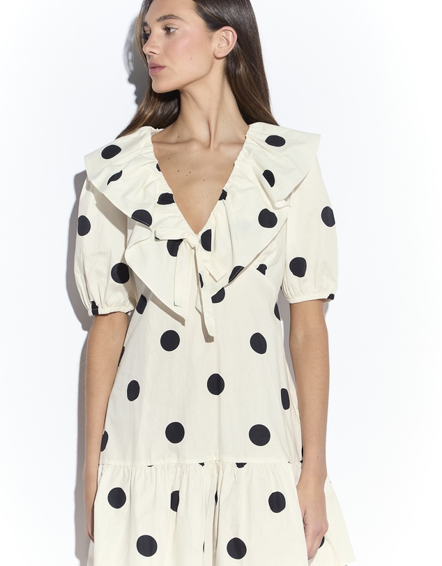 Glamorous - Puff Sleeve Ruffle Mini Dress