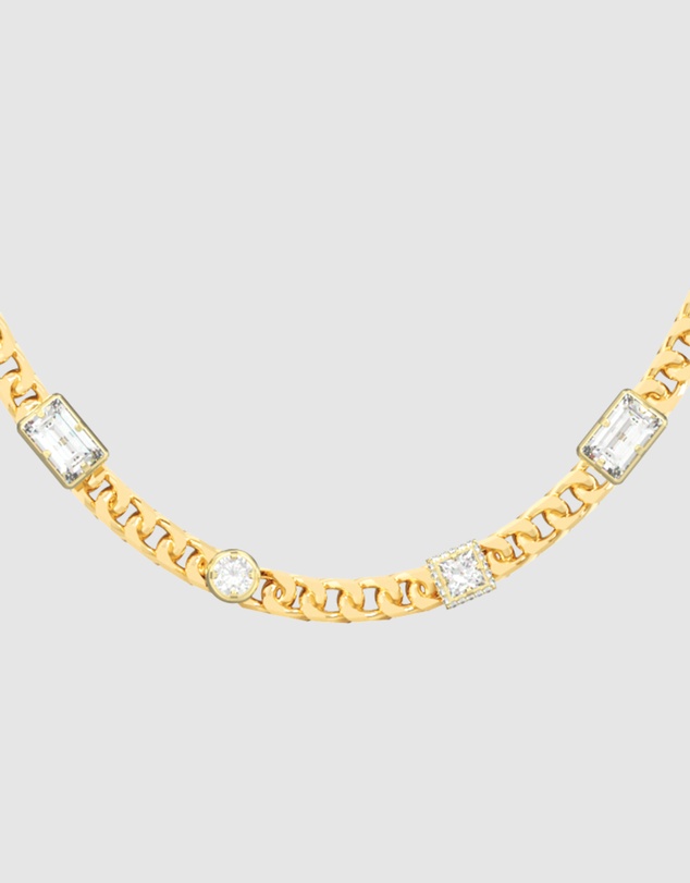 GUESS - GUESS Mens Gold-Tone Supremo Chain Necklace