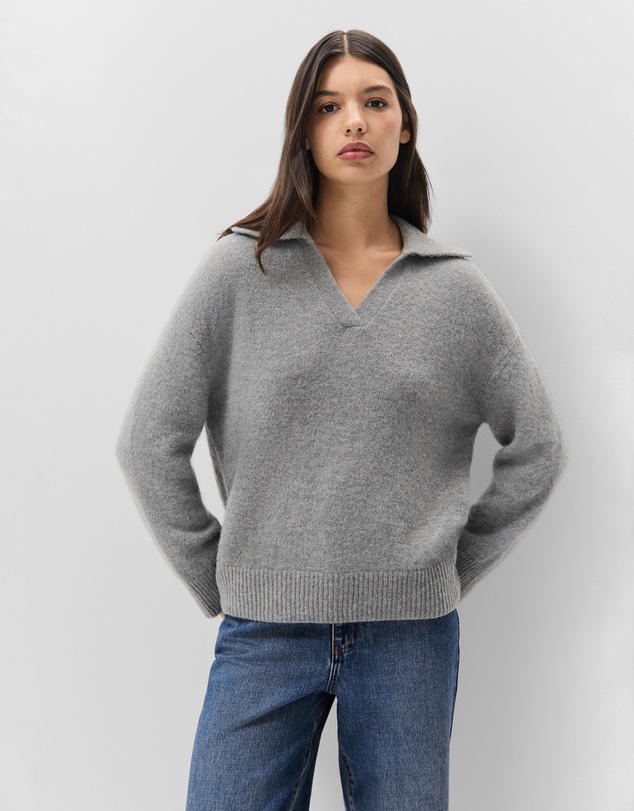 UNISON - Lofty Collared Knit