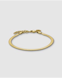 Rosefield - Snake Gold Tone Bracelet