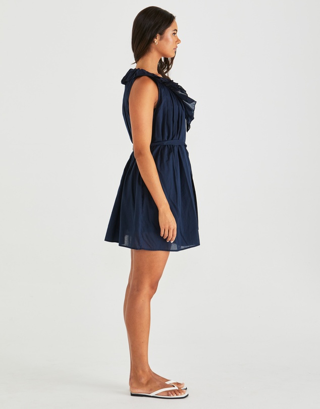 Sass - Belen Ruffled Neck Mini Dress