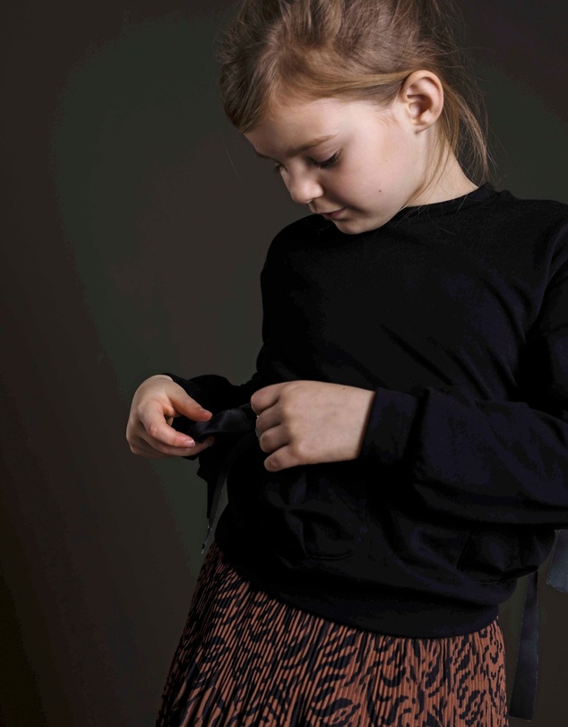 Like FLO - Zebra Print Pleated Skirt - Kids-Teens