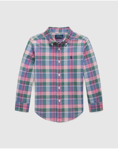 Polo Ralph Lauren - Plaid Cotton Oxford Shirt - ICONIC EXCLUSIVE - Babies-Kids