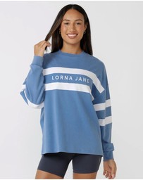 Lorna Jane - Campus Oversized Washed Lightweight Sweat