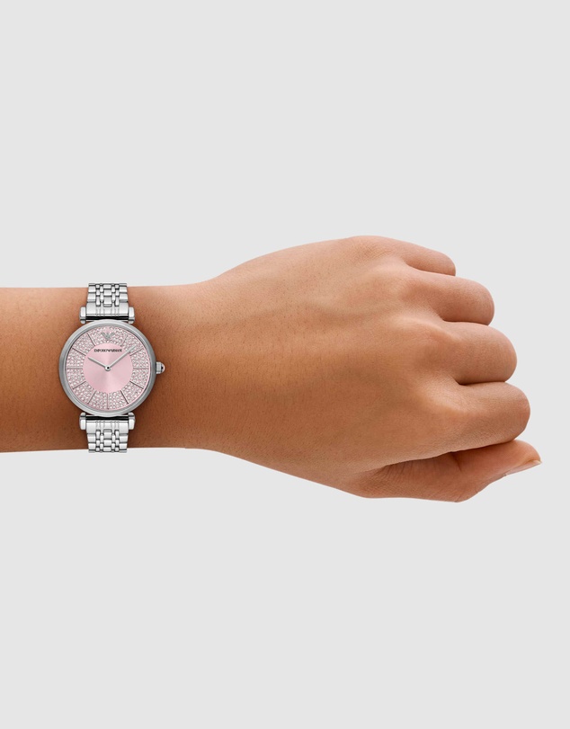 Emporio Armani - Silver Tone Analogue Watch