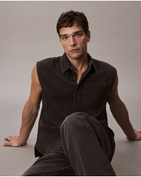 Calvin Klein Jeans - Sleeveless Denim Shirt