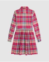 Polo Ralph Lauren - Plaid Cotton Madras Shirtdress - Teens