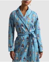 Polo Ralph Lauren - Heritage Polo Bear Shawl Collar Cotton Robe