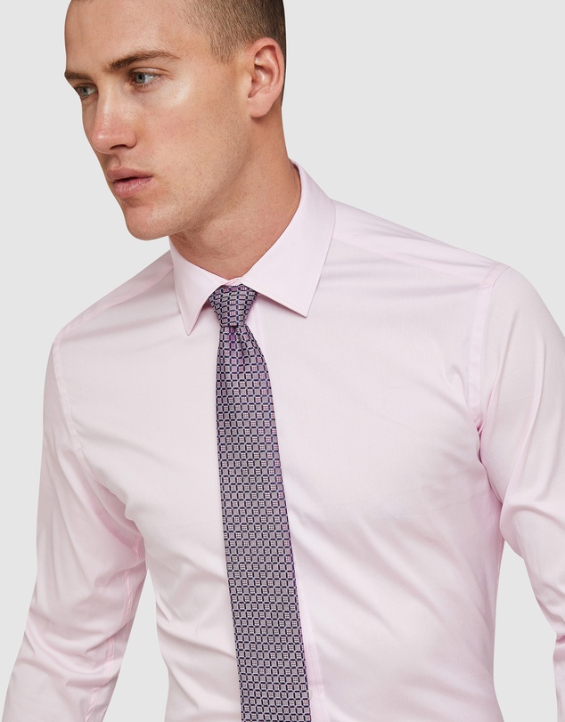 Oxford - Pink Stretch Travel Shirt