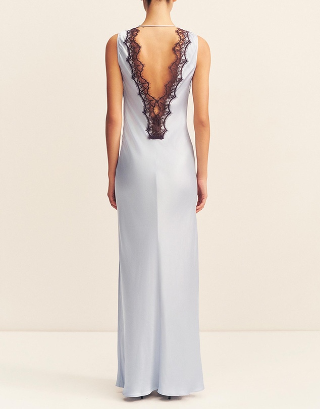 Shona Joy - Allegra Lace Plunged Maxi Dress - ICONIC EXCLUSIVE